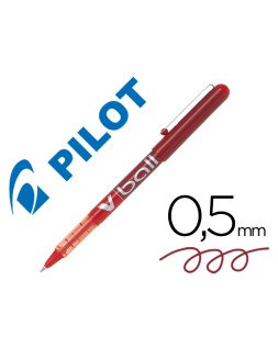 Rotulador pilot roller v-ball rojo 0.5 mm