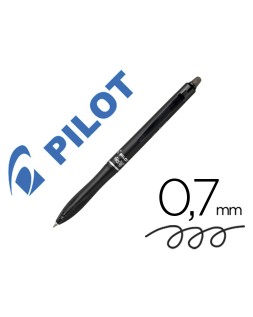 Boligrafo pilot frixion ball plus borrable 0,7 mm punta media negro