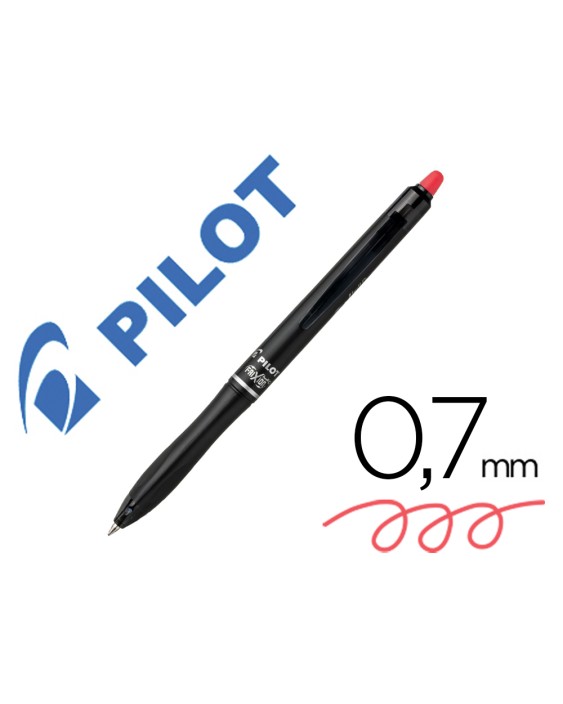 Boligrafo pilot frixion ball plus borrable 0,7 mm punta media rojo