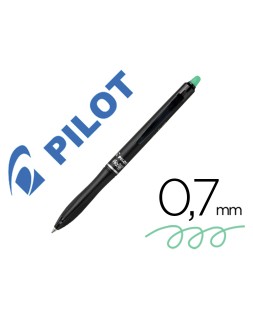 Boligrafo pilot frixion ball plus borrable 0,7 mm punta media verde