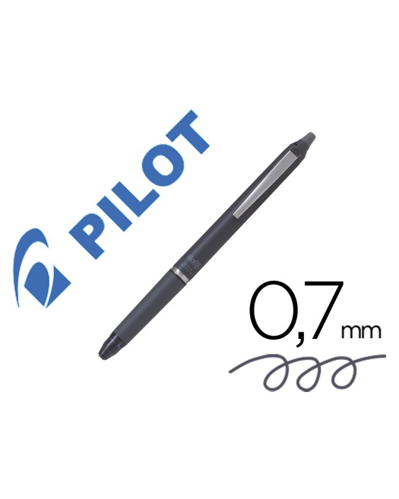 Boligrafo pilot frixion zone borrable 0,7 mm punta media gris