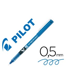 Rotulador pilot punta aguja v-5 azul 0.5 mm