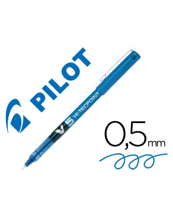 Rotulador pilot punta aguja v-5 azul 0.5 mm