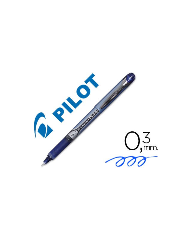 Rotulador pilot punta aguja v-5 grip azul 0.5 mm