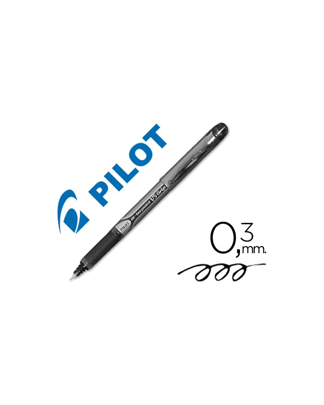 Rotulador pilot punta aguja v-5 grip negro 0.5 mm