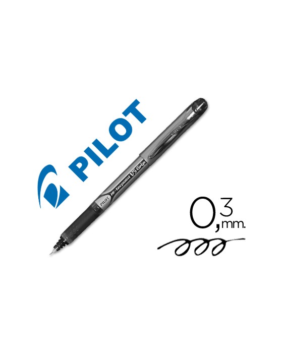 Rotulador pilot punta aguja v-5 grip negro 0.5 mm