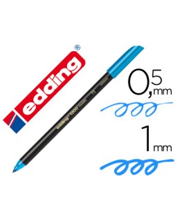 Rotulador edding punta fibra 1200 azul claro n.10 punta redonda 0.5 mm