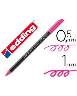 Rotulador edding punta fibra 1200 rosa n.9 punta redonda 0.5 mm