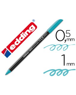 Rotulador edding punta fibra 1200 azul turquesa n.14 punta redonda 0.5 mm