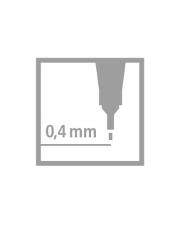 Rotulador stabilo punta de fib ra point 88 rojo punta fina 0,4mm