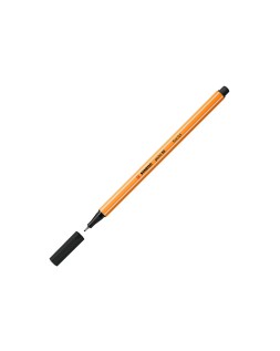 Rotulador stabilo punta de fib ra point 88 negro punta fina 0,4mm