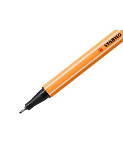 Rotulador stabilo punta de fib ra point 88 negro punta fina 0,4mm