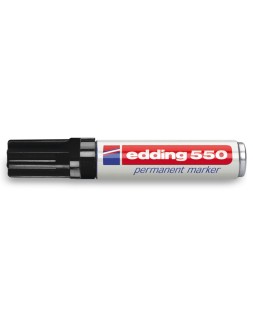 Rotulador edding punta fibra permanente 550 negro n.1 punta redonda recargable
