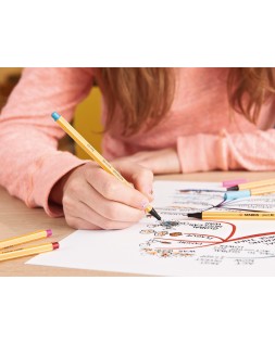 Rotulador stabilo punta de fibra point 88 zebrui estuche de 20 unidades colores surtidos