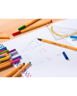 Rotulador stabilo punta de fibra point 88 zebrui estuche de 20 unidades colores surtidos