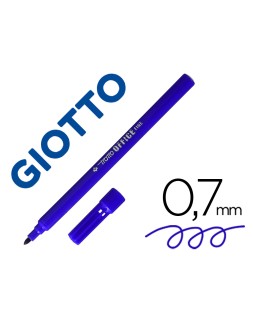 Rotulador tratto office fine punta de fibra trazo 0,7 mm azul