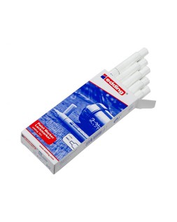 Rotulador edding punta fibra 751 blanco punta redonda 1-2 mm