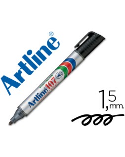 Rotulador artline marcador permanente 107 negro punta redonda