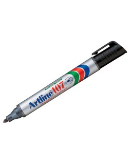Rotulador artline marcador permanente 107 negro punta redonda