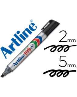 Rotulador artline marcador permanente 109 negro punta biselada