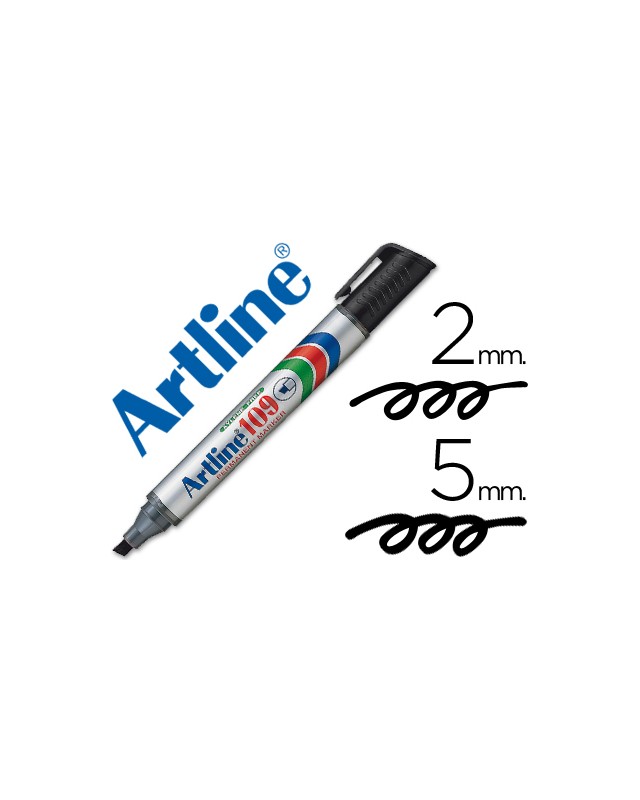 Rotulador artline marcador permanente 109 negro punta biselada