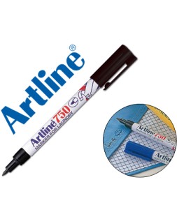 Rotulador artline marcador permanente lavable para textilek-750 negro punta redonda 0,7 mm en blister