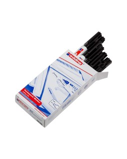 Rotulador edding marcador permanente 400 negro punta redonda 1 mm recargable