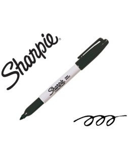 Rotulador sharpie permanente punta fina negro