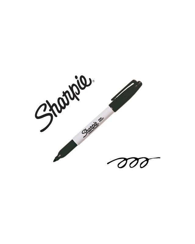 Rotulador sharpie permanente punta fina negro