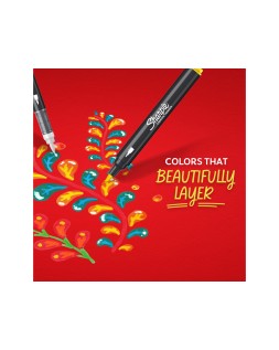 Rotulador sharpie acrylic punta redonda blister de 2 unidades blanco y negro