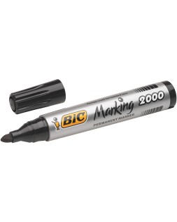 Rotulador bic marcador eco permanente marking 2000 negro trazo 1,7 mm caja de 12 unidades