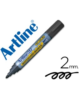 Rotulador artline pizarra ek-517 negro punta redonda 2 mm tinta de bajo olor