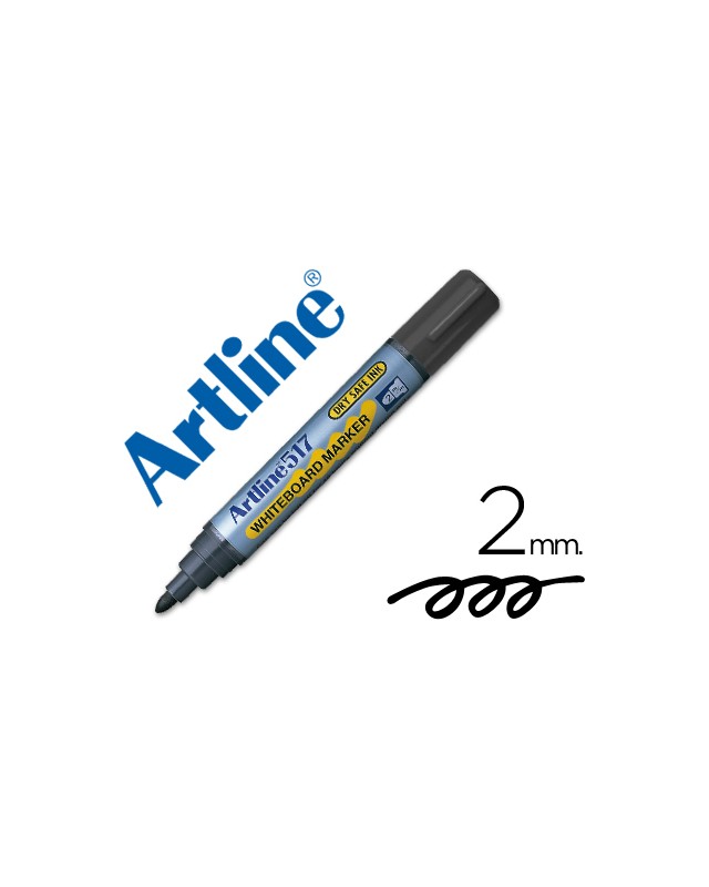 Rotulador artline pizarra ek-517 negro punta redonda 2 mm tinta de bajo olor
