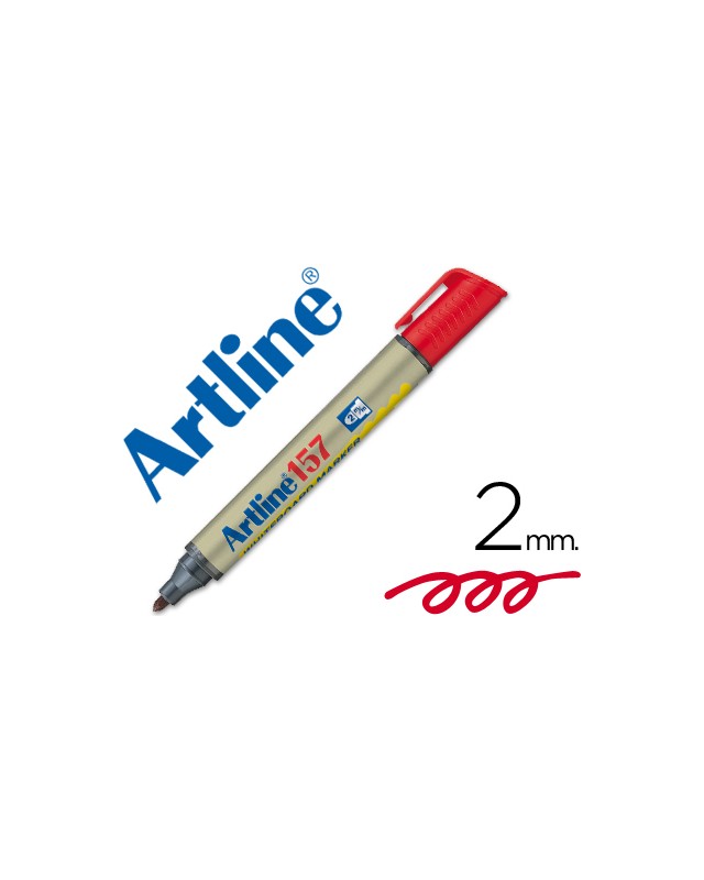 Rotulador artline pizarra ek-157 rojo punta redonda 2 mm