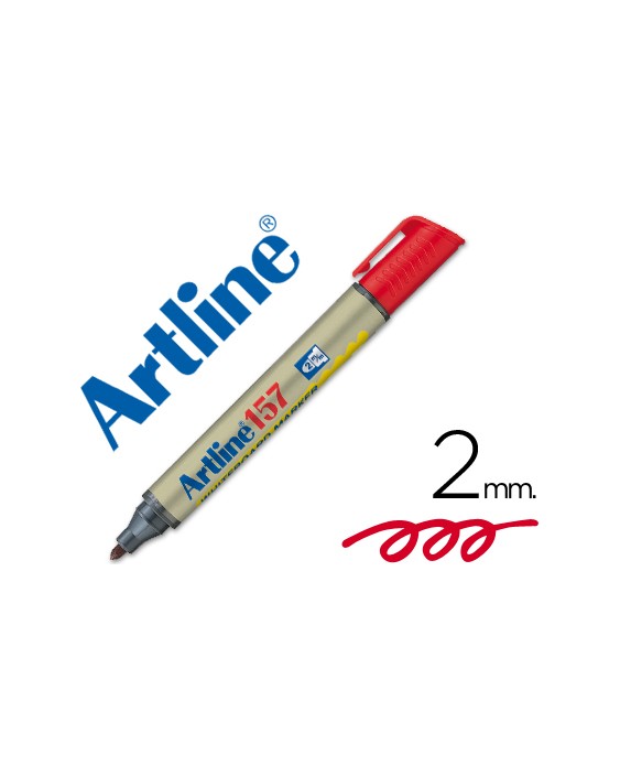 Rotulador artline pizarra ek-157 rojo punta redonda 2 mm
