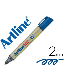 Rotulador artline pizarra ek-157 azul punta redonda 2 mm