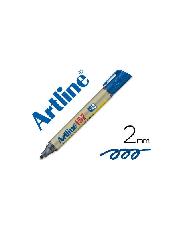 Rotulador artline pizarra ek-157 azul punta redonda 2 mm