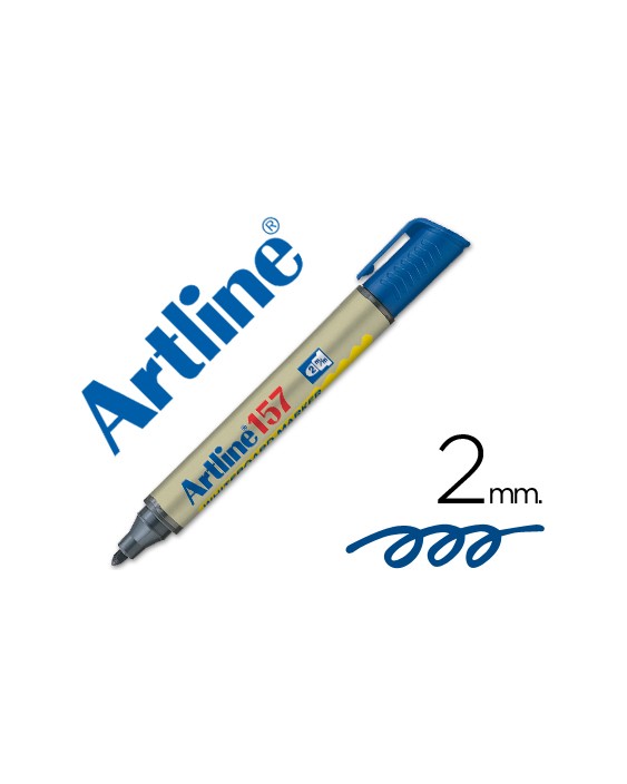 Rotulador artline pizarra ek-157 azul punta redonda 2 mm
