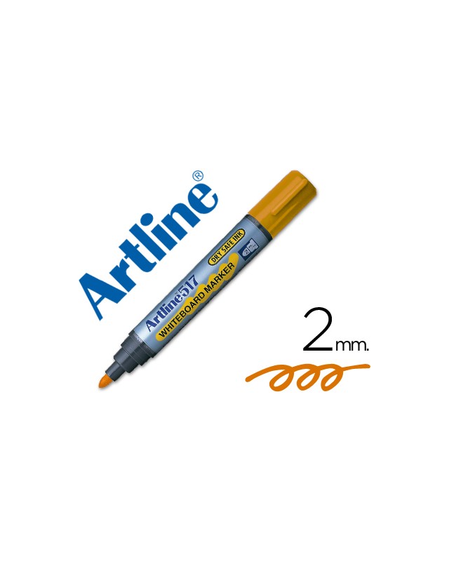 Rotulador artline pizarra ek-517 naranja punta redonda 2 mm tinta de bajo olor