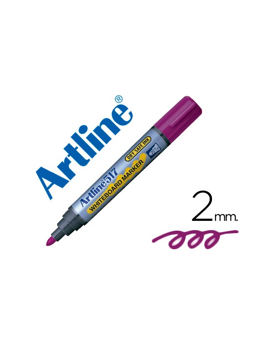 Rotulador artline pizarra ek-517 violeta punta redonda 2 mm tinta de bajo olor