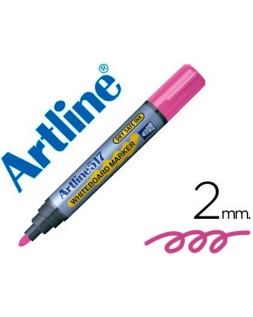 Rotulador artline pizarra ek-517 rosa punta redonda 2 mm tinta de bajo olor