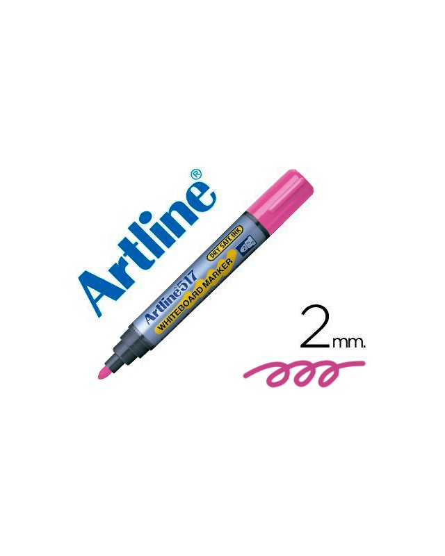 Rotulador artline pizarra ek-517 rosa punta redonda 2 mm tinta de bajo olor