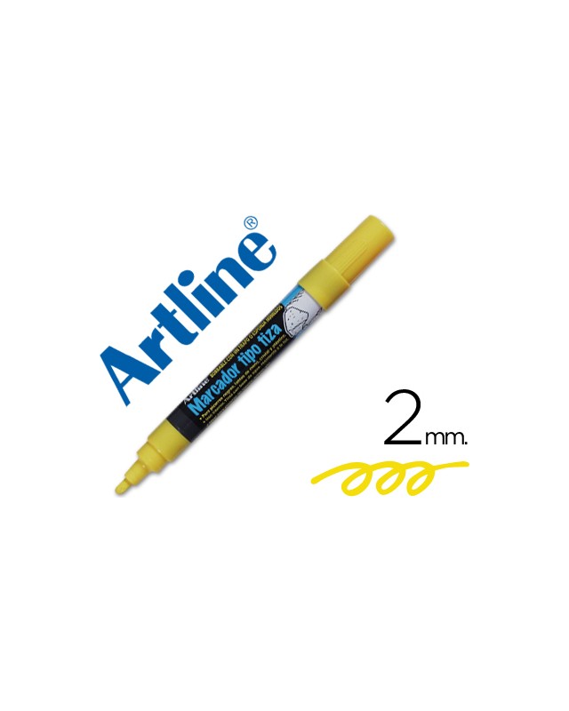 Rotulador artline pizarra verde negra epw-4-am color amarillo bolsa de 4 unidades