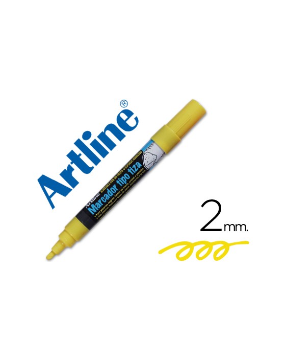 Rotulador artline pizarra verde negra epw-4-am color amarillo bolsa de 4 unidades