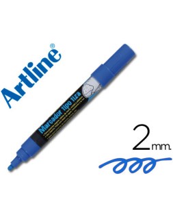 Rotulador artline pizarra verde negra epw-4-az color azul bolsa de 4 unidades