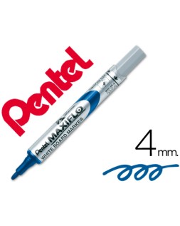 Rotulador maxiflo pentel para pizarra blanca color azul