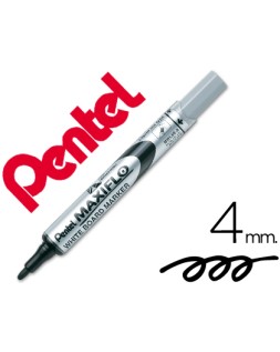 Rotulador maxiflo pentel para pizarra blanca color negro