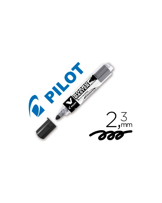Rotulador pilot v board master para pizarra blanca negro tinta liquida trazo 2,3mm