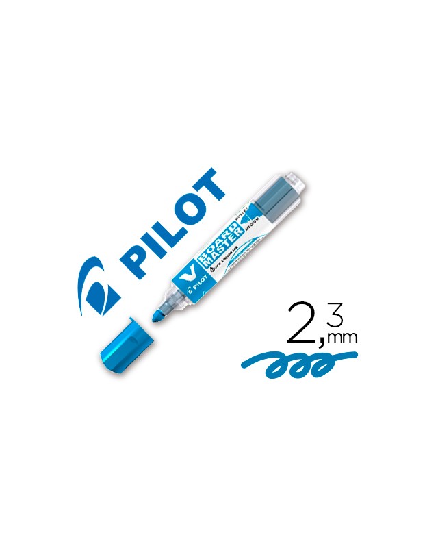 Rotulador pilot v board master para pizarra blanca azul tinta liquida trazo 2,3mm