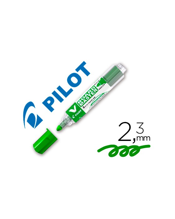 Rotulador pilot v board master para pizarra blanca verde tinta liquida trazo 2,3mm
